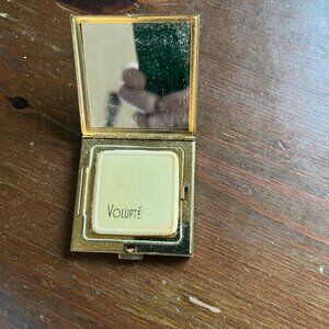 vintage 1940s powder compact for purse ivory covers